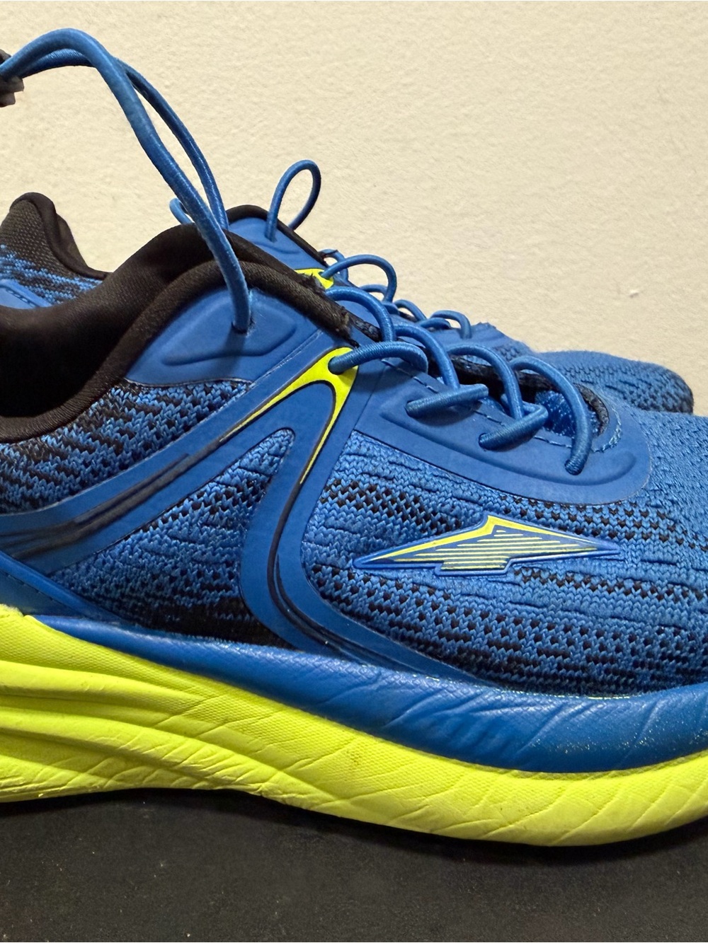 Avia Kids Blue Sneakers with Neon Yellow Accents